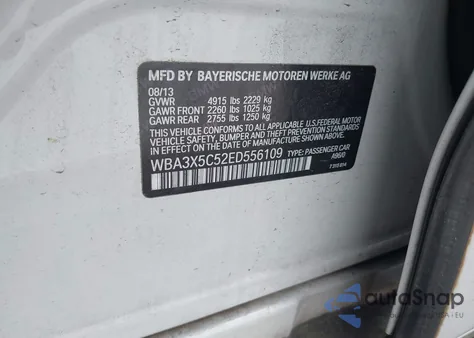 2014 BMW 328I Gran Turismo xDrive from USA, damaged, VIN WBA3X5C52ED556109